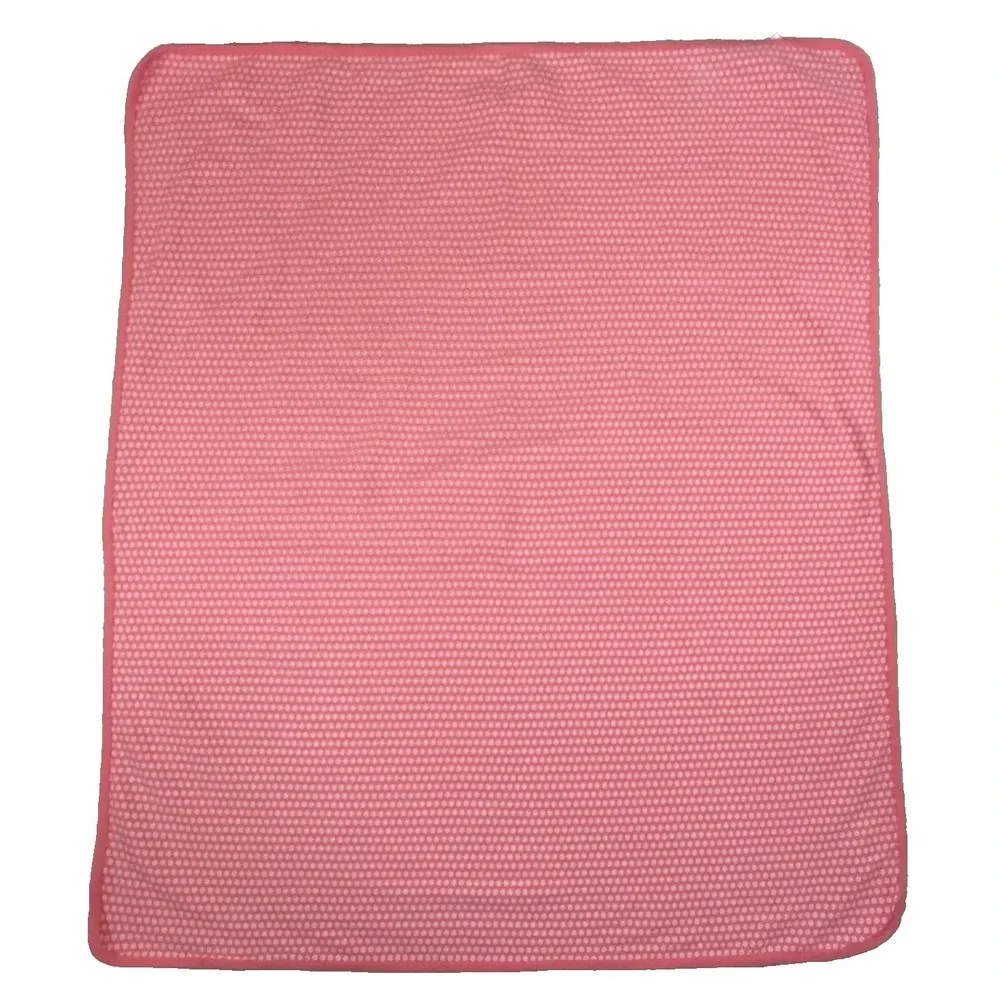 Carter's Pink Daisy Baby Girl Receiving Blanket Cotton Floral Reversible Swaddle